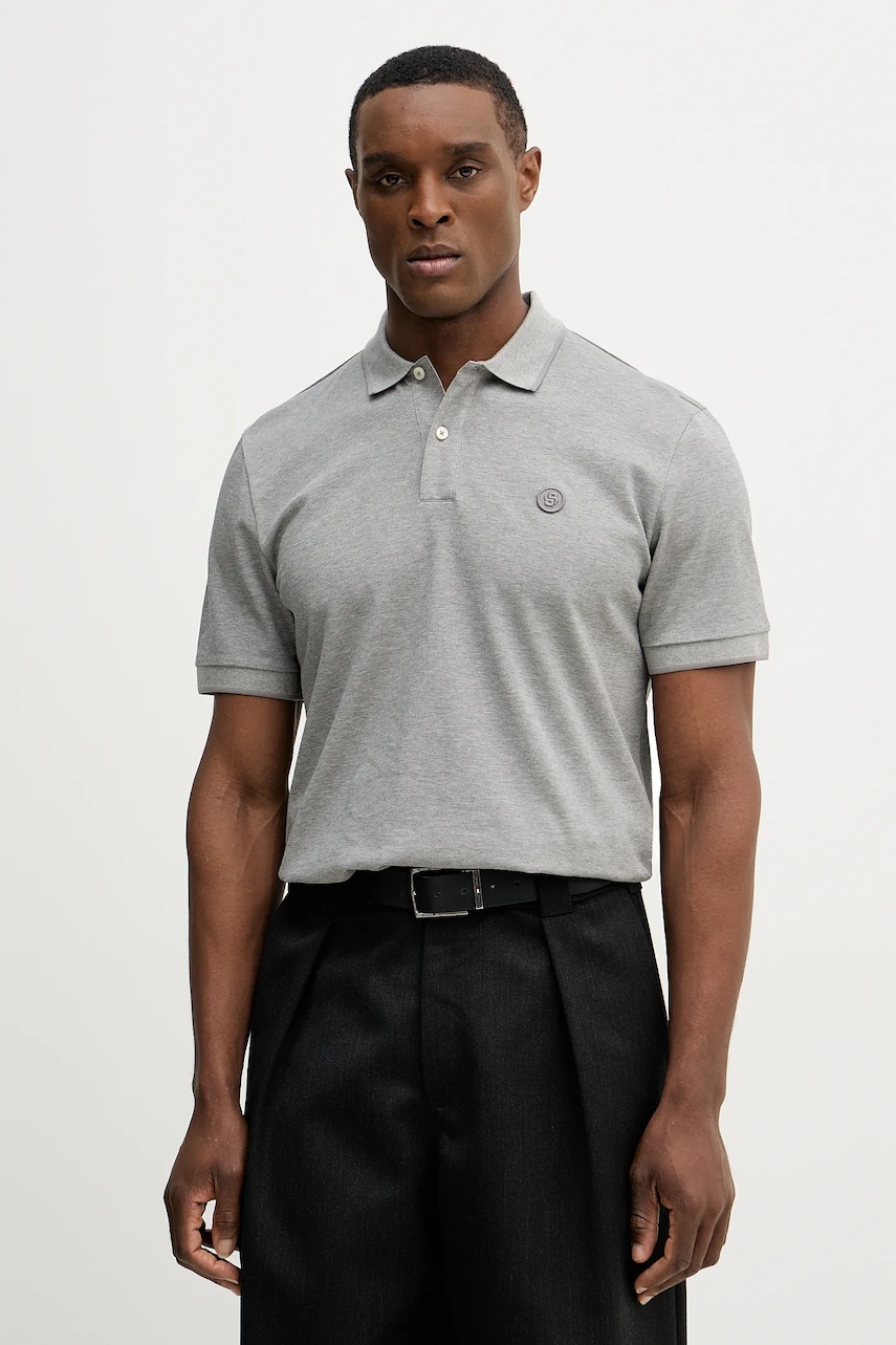 SS26-POM00W-09X_F1 Tricou Barbati BOSS polo de bumbac C-Parris 98 - imagine 1