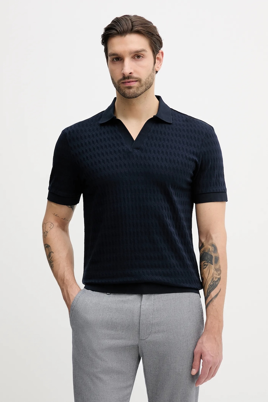 SS26-POM032-59X_F1 Tricou Barbati Joop! polo de bumbac - imagine 1