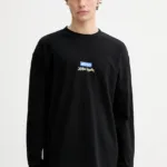 Tricou Barbati Hugo Blue longsleeve din bumbac HUGO x Jujutsu Kaisen