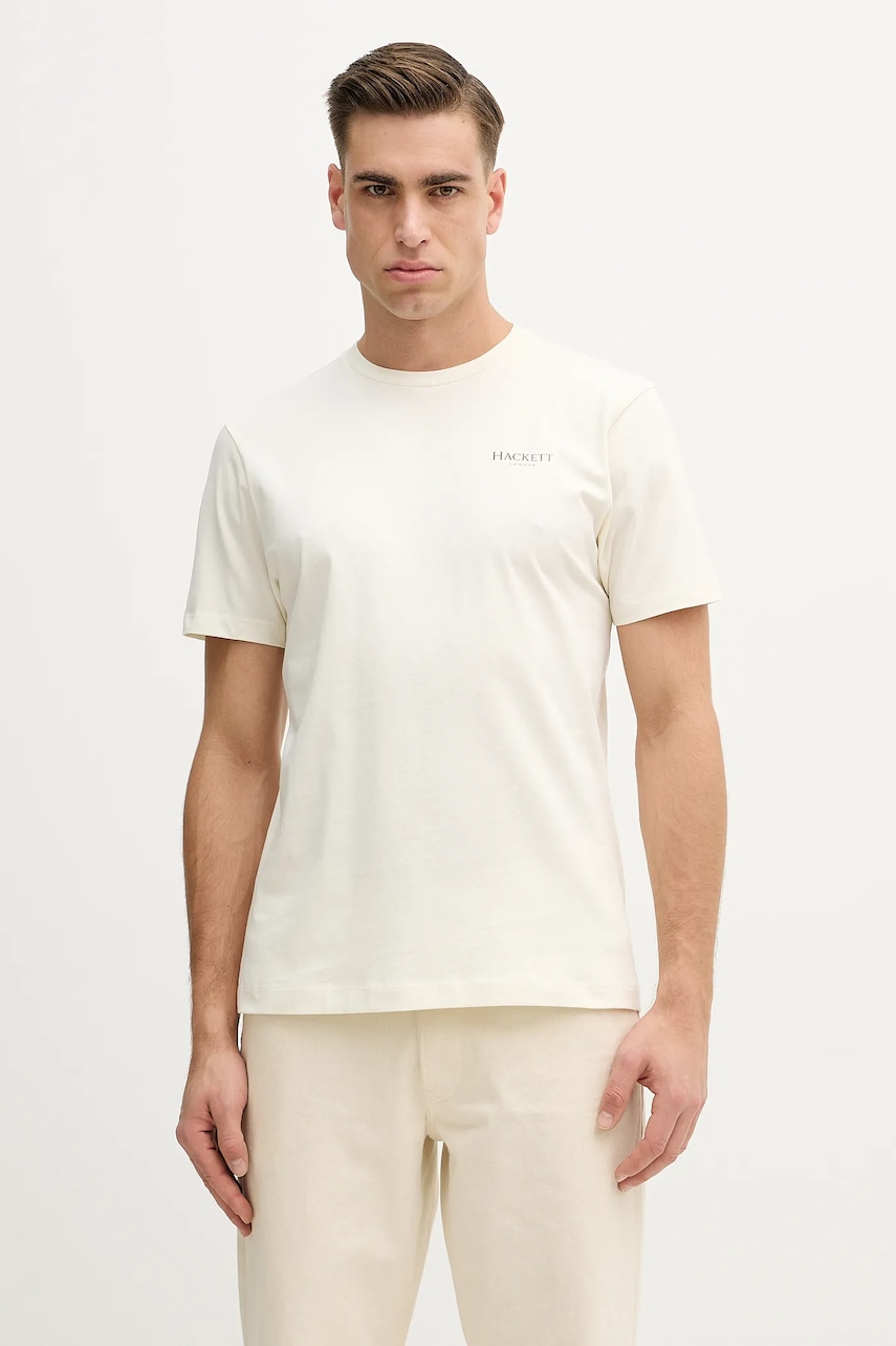 SS26-TSM0HC-01X_F1 Tricou Barbati Hackett London tricou din bumbac - imagine 1