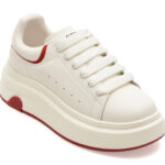 Pantofi sport Dama GRYXX albi, 5213, din piele naturala