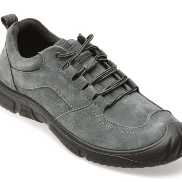 Pantofi sport GRYXX gri, WB01, din nabuc