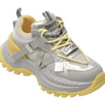 Pantofi sport Dama GRYXX argintii, 5960, din material textil