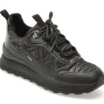Pantofi sport Dama GEOX negri, D46WPD, din material textil