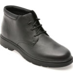 Ghete GEOX negre, U36D1B, din piele naturala