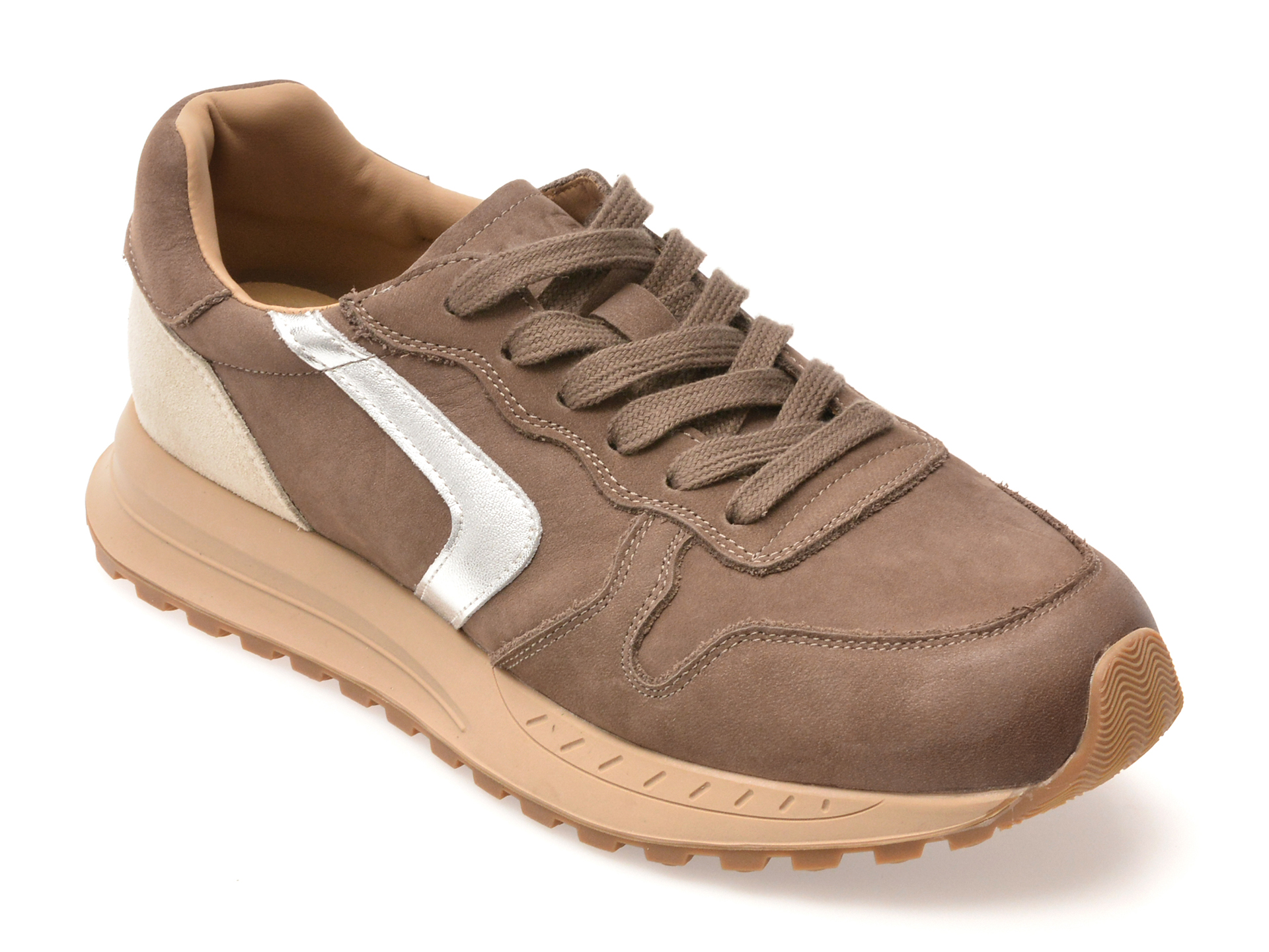 a931340fa1ee0e2f376a1f08fd541283027c2c12dea753f2a1b2f239b95ddb6b Pantofi sport Dama FLAVIA PASSINI gri, 1302, din piele naturala - imagine 1