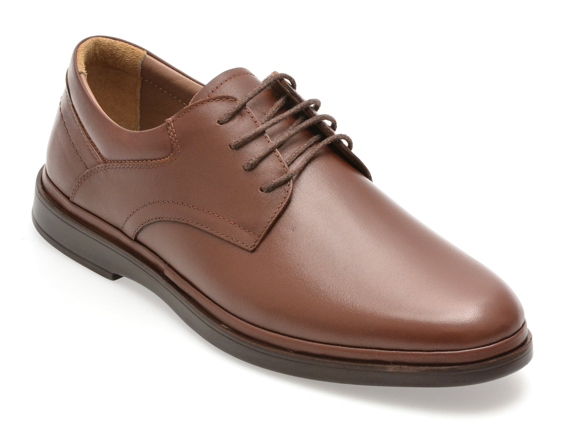 a93be0346813d9ff39e01af1d3eaa3740758a79d5d4ac6c5296f1e7db0bb2c43 Pantofi eleganti BITE THE BULLET maro, FL326, din piele naturala - imagine 1