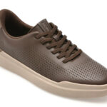 Pantofi sport SKECHERS maro, OWEN, din piele ecologica