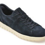 Pantofi sport GEOX bleumarin, U56MAA, din piele intoarsa