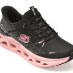 Pantofi sport Dama SKECHERS negri, GLIDE-STEP ALTUS, din material textil
