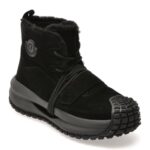 Ghete GRYXX negre, LN12, din piele intoarsa