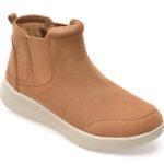Ghete Femei SKECHERS maro, ARCH FIT LAGUNA, din piele intoarsa