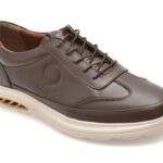 Pantofi sport BITE THE BULLET maro, FV310, din piele naturala