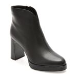 Botine EPICA negre, 2392, din piele naturala
