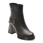 Botine EPICA negre, 202752, din piele naturala