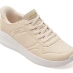 Pantofi sport Dama SKECHERS bej, UNO LITE, din piele ecologica