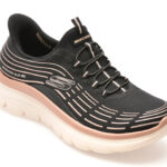 Pantofi sport Dama SKECHERS negri, SUMMITS PLUS, din material textil