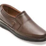 Pantofi BITE THE BULLET maro, RZ006, din piele naturala