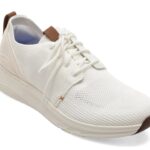 Pantofi sport CLARKS albi, MOTION TREK MX, din material textil