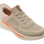 Pantofi sport SKECHERS gri, SLADE, din material textil