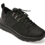 Pantofi sport GEOX negri, U56HMA, din piele naturala