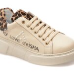 Pantofi sport Dama ERISMA bej, 208907, din piele naturala