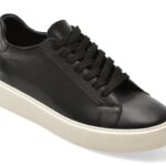 Pantofi sport BITE THE BULLET negri, WB008, din piele naturala