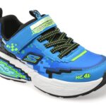Pantofi sport SKECHERS albastri, MEGA-CRAFT 4K, din material textil