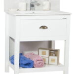 Set baza cu front MDF si Lavoar, seria 020, 70cm, alb