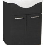 Set Baza front MDF si Lavoar seria 153, 55 cm, antracit