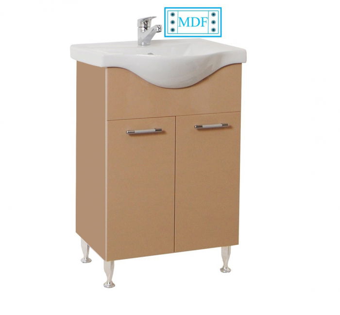 baza-mdf-si-lavoar-seria-153-55cm-capucino-434138 Set Baza front MDF si Lavoar seria 153, 65 cm, cappuccino - imagine 1