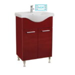 Set Baza front MDF si Lavoar seria 153, 55 cm, bordo