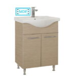Set Baza front MDF si Lavoar seria 153, 60 cm, fag