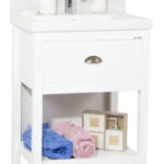 Set Baza front MDF si Lavoar seria 720, 60 cm, alb