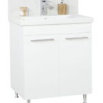 Set Baza front MDF si Lavoar seria 754, 70 cm, alb