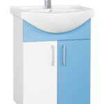 Set Baza si Lavoar seria 001, eco, 60 cm, bleu