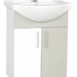 Set Baza si Lavoar seria 001, eco, 55 cm, taupe