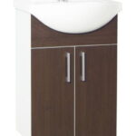 Set Baza si Lavoar seria 001, eco, 55 cm, wenge