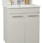 Set Baza front MDF si Lavoar seria 054, 60 cm, taupe