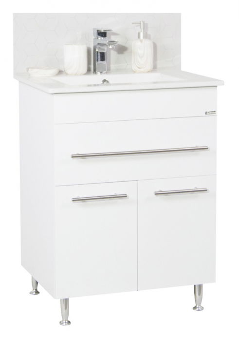 baza-si-lavoar-seria-065-60cm-alb-697870 Set Baza front MDF si Lavoar, seria 065, 60 cm, alb - imagine 1