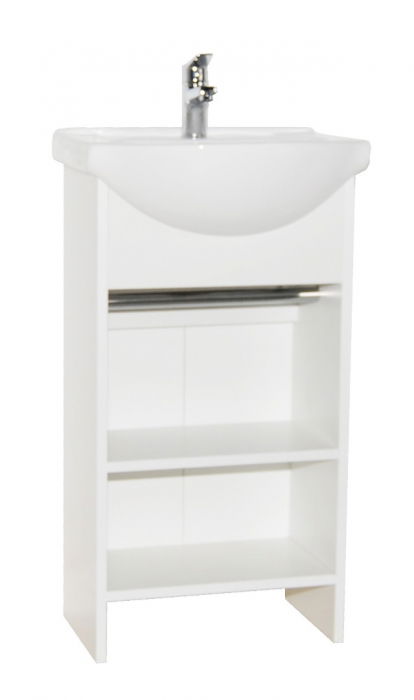 baza-si-lavoar-seria-105-45cm-petit-alb-176232 Set Baza si Lavoar seria 105, 45 cm, alb - imagine 1