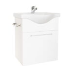 Set Baza si Lavoar seria 130, suspendata, 55 cm, alb