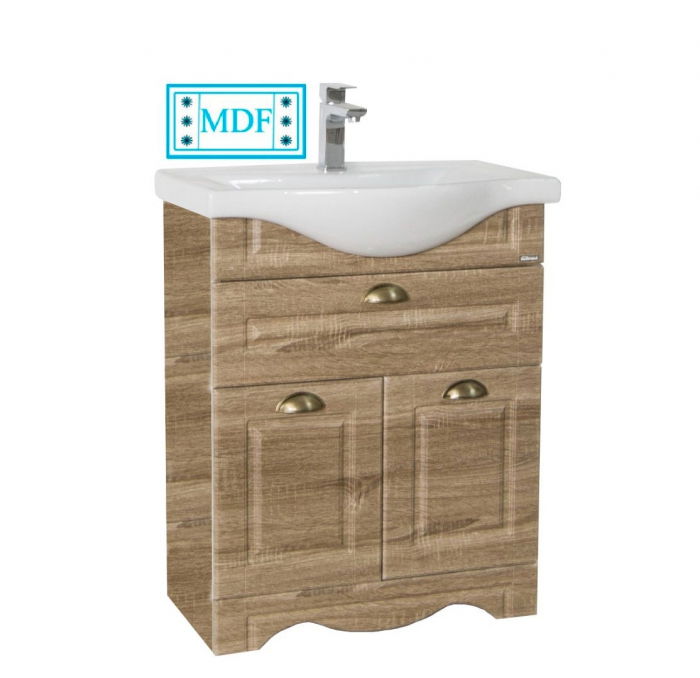 baza-si-lavoar-seria-172-65cm-sonoma-893734 Set Baza front MDF si Lavoar seria 172, 65 cm, sonoma - imagine 1