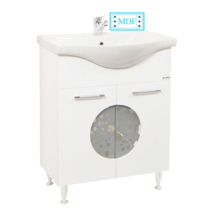 baza-si-lavoar-seria-178-65cm-alb-494834 Set Baza front MDF si Lavoar seria 178, 65 cm, alb - imagine 1