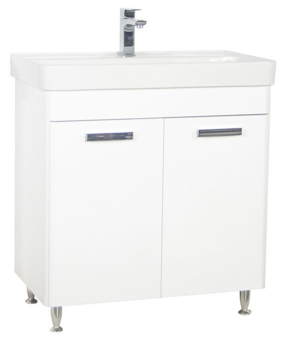 baza-si-lavoar-seria-501-80cm-alb-984391 Set Baza front MDF si Lavoar seria 501, 80 cm, alb - imagine 1