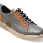 Pantofi sport BITE THE BULLET gri, 239715, din piele naturala