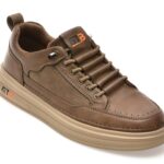 Pantofi sport BITE THE BULLET maro, JR006, din piele naturala