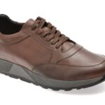 Pantofi sport BITE THE BULLET maro, 2135, din piele naturala