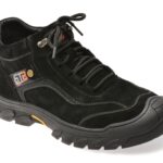 Ghete BITE THE BULLET negre, 68011, din piele intoarsa