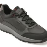Pantofi sport GEOX negri, U55EZA, din piele ecologica
